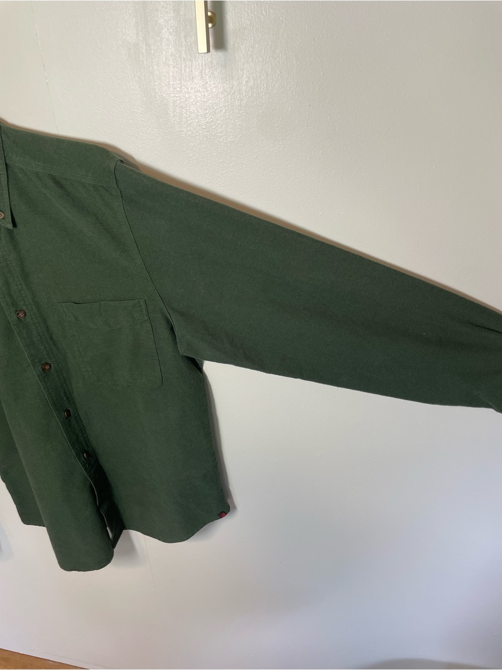 Woolrich Dark Green Button-Down Casual Shirt - Picture 3 of 6